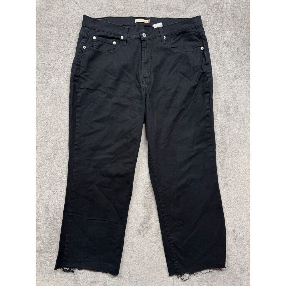 Levi's 550 Relaxed‎ Bootcut Womens 20 Medium Black Measured 36x25